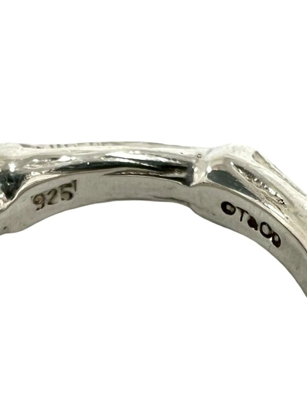 Tiffany & Co Vintage Bamboo Ring 925 Sterling Silver - Picture 3 of 8